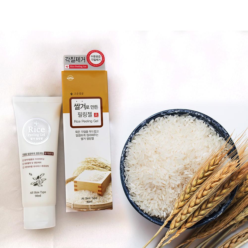 Rice bran peeling gel