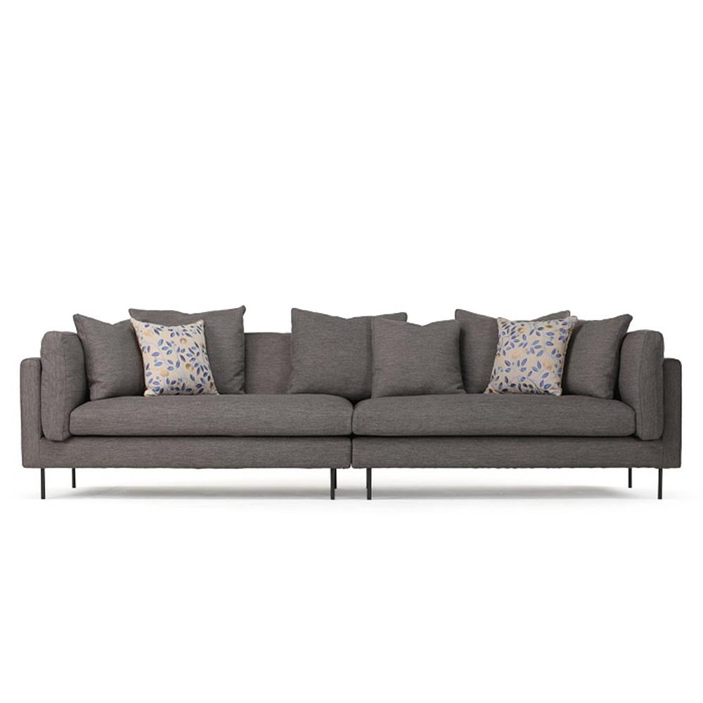 Madeleine series_fabric 01 sofa for 3 persons / Saint grey