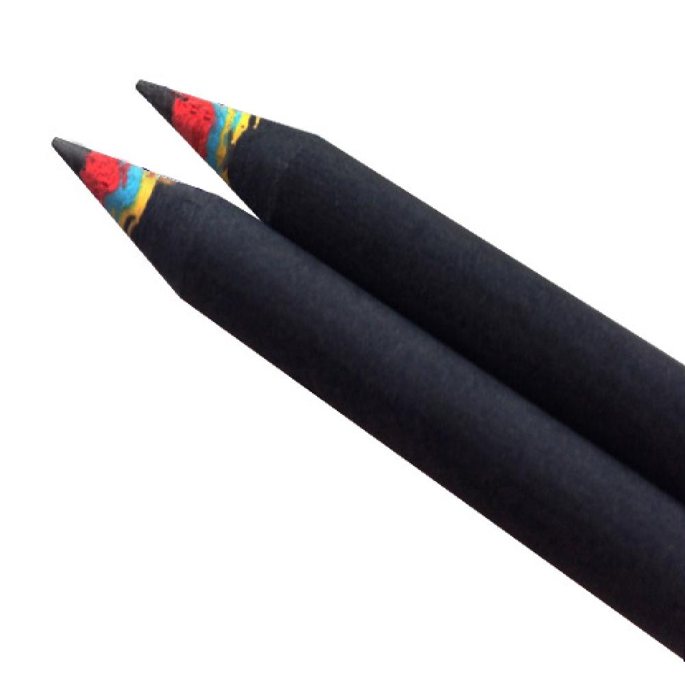 Aurora Black Pencil 5 pcs x 3 Sets With Paper Tube Case