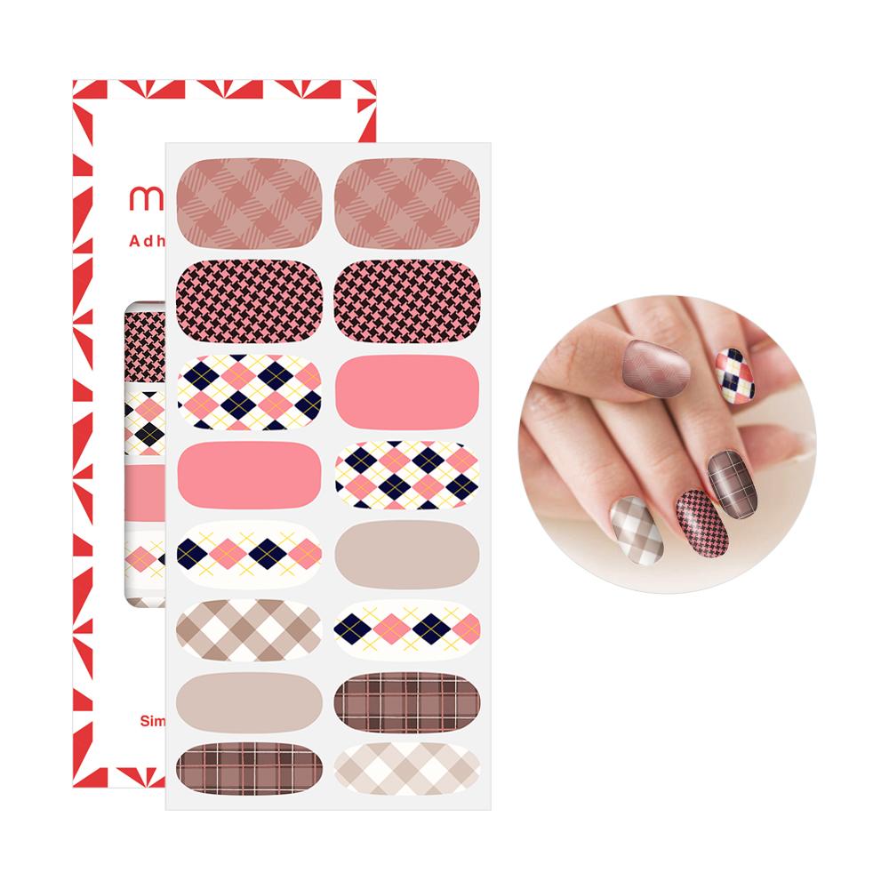 Mango10 Adhesive Nail Polish Stickers Art Design