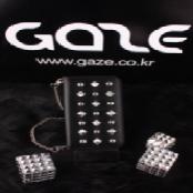 Gaze Glitter OX iphone5 genuine leather phone case by handmade 