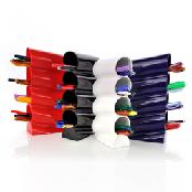 Open People Wave Pen Holder Pencil Holder 4 Division for Short Pens (4Colors)
