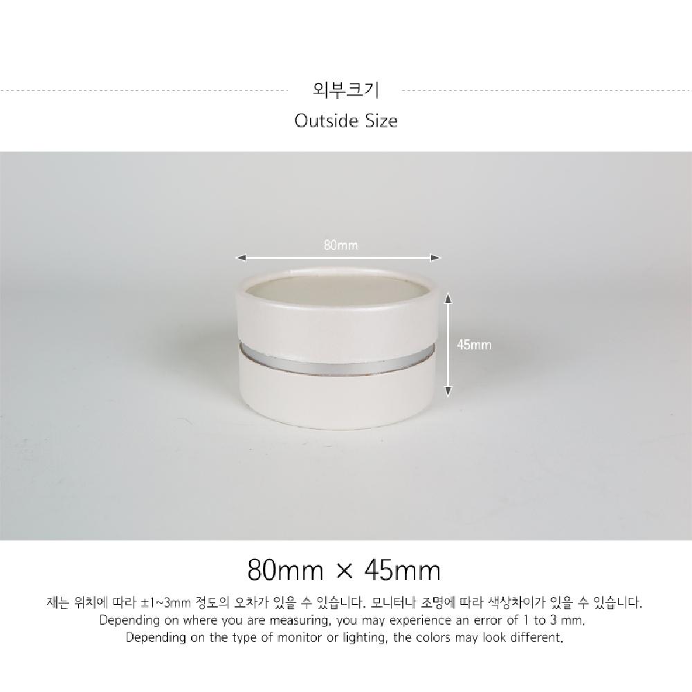 CB-Soap paper tube (Silver)_Soap Accessory Packaging Boxes Cylinder Gift Box Wrapping Supplies