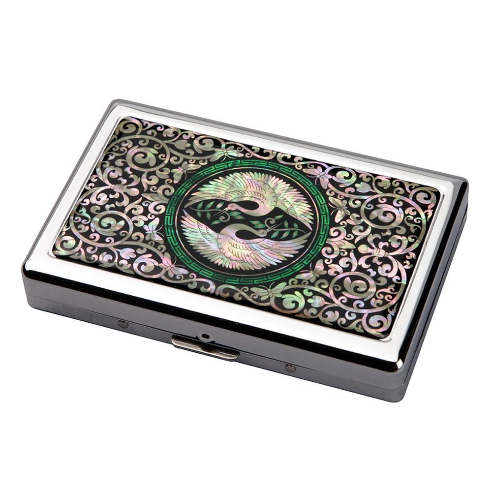 Korea Modern Design Multicolored Steel Mother of Pearl Protecting Cigarette Case