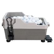 Motor-less golf ball dispenser loading 100 balls made in korea without electric power but automatic