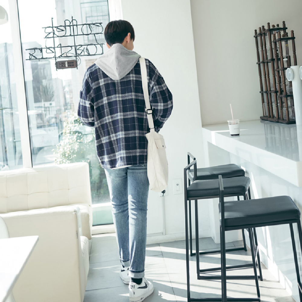 JOGUNSHOP’s Flannel Hood Shirt Jacket