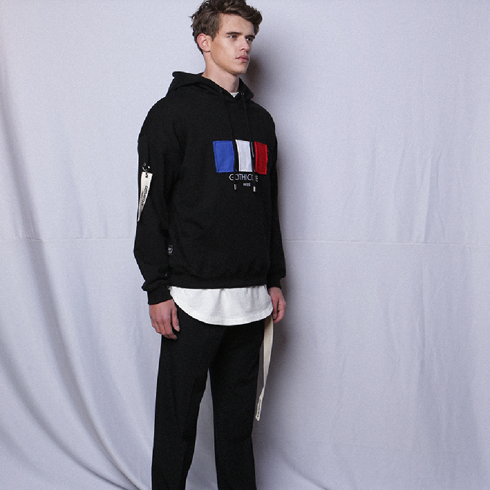 GOTHICQUE’s France Patchwork Hoodie