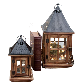 full image Antique Candle House 2P Set