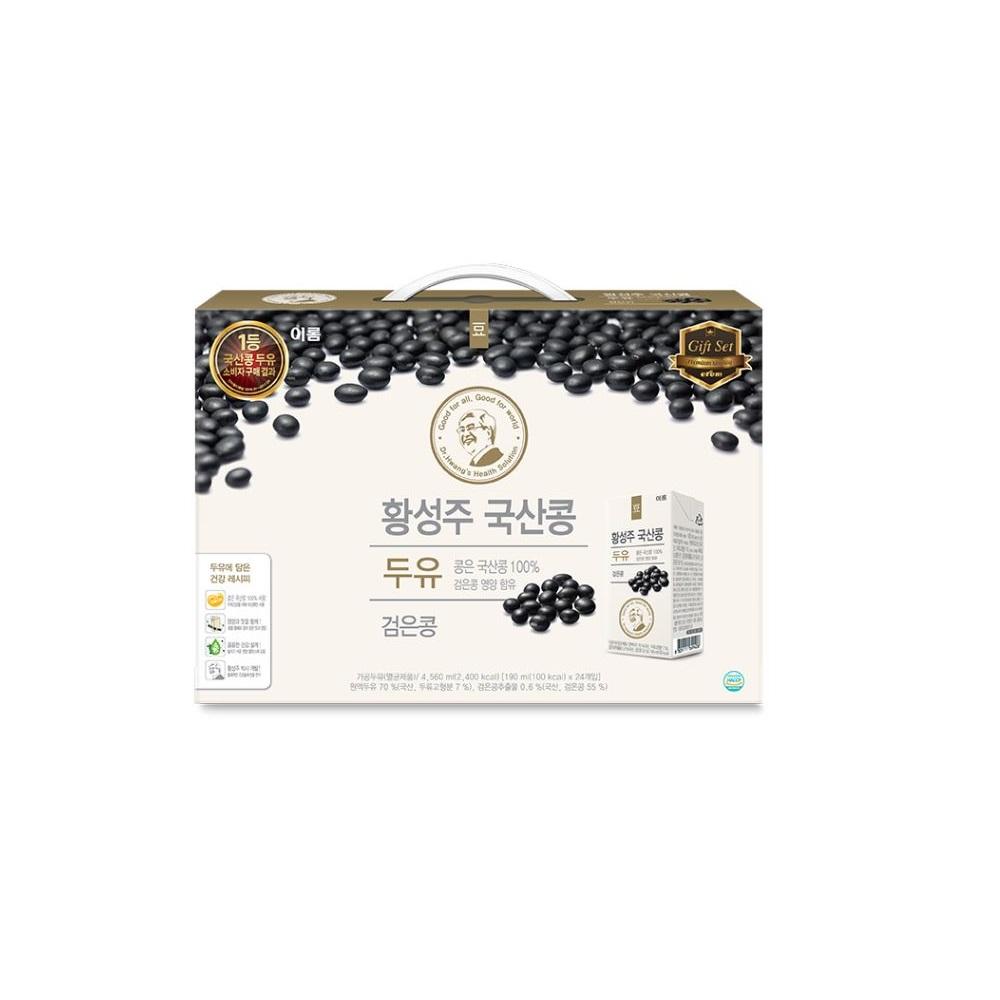 [EROM] EROM] Hwang Sung Joo Black Soybean Soymilk 24 Pack (190ml)