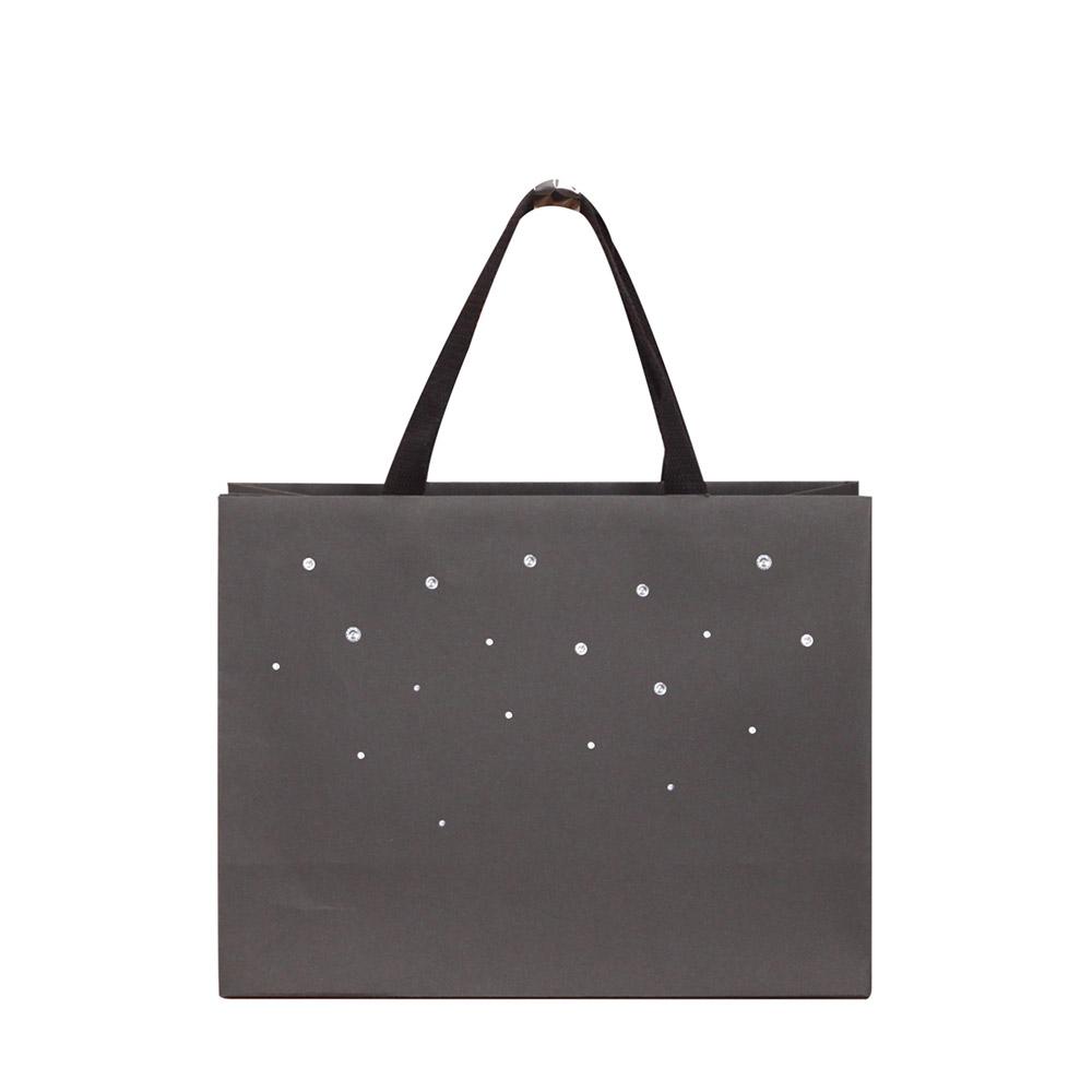Premium Kraft Bag with shiny rhinestones