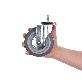 detail image5 5inch Heavy Duty Caster, All Swivel 1/2-13UNC1 Stem Caster with Side Locking and Rubber Plastic