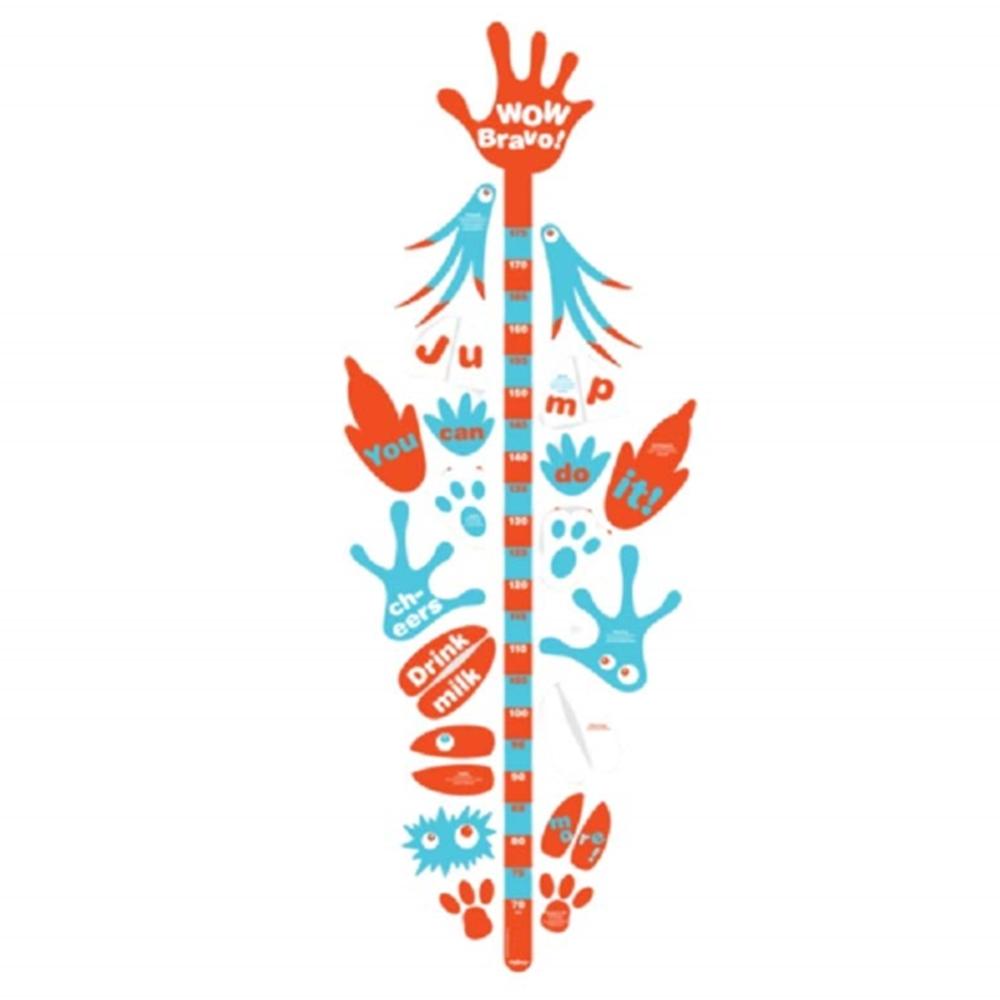 Big Shop Jumping Jumping Height-Measuring Graphic Sticker (Orange)