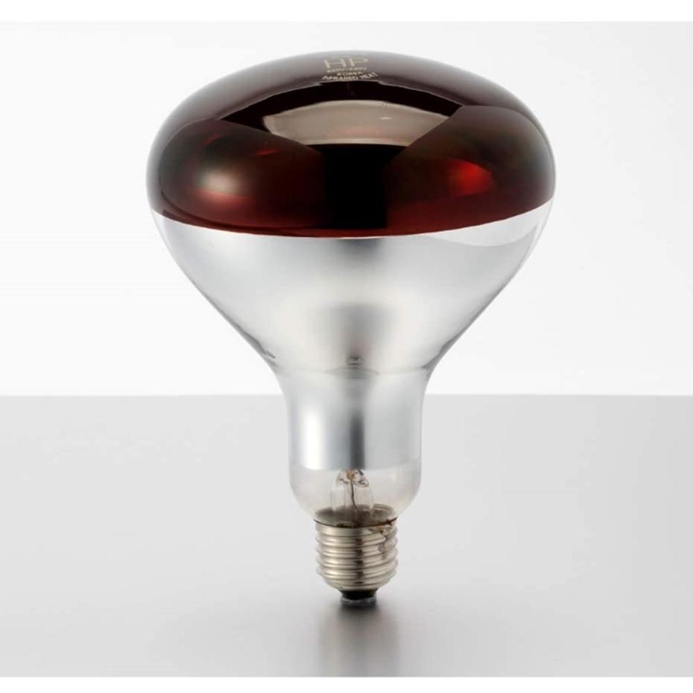 JK HEAT PLUS 375W R40 Clear Infrared Heat Bulb Hard Glass 10pcs 110-