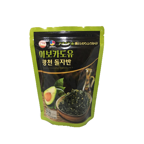 AVOCADO OIL SOLMOI KWANGCHUN SEASONED LAVER_70g | Seaweed, Laver, Avocado oil, Roasted seaweed, Roasted laver, kim, gim,70g, flake syle, jaban,