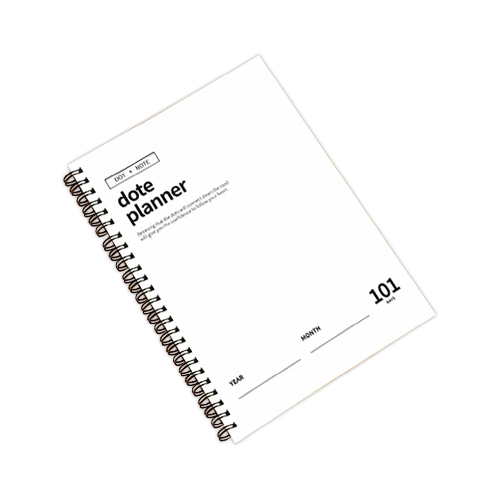 Dote Planner 101 Days (DOT + NOTE) A5 Size Planner Book Monthly Weekly Daily