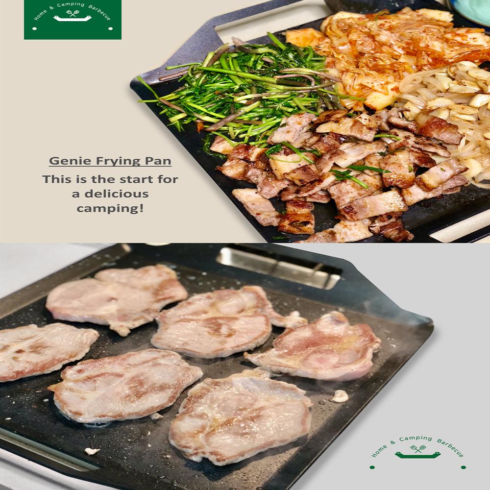 Grill pan GNC 380 for camping, out door activity, cooking, BBQ, meat  and grill dish including pork