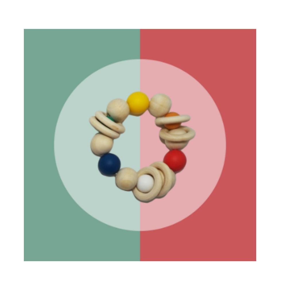 Korean Wood Teething Ring Company, HINOKI WOODEN RATTLE TOY