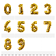 detail image4 Balloon for an event and a birthday shaped numbers (gold)