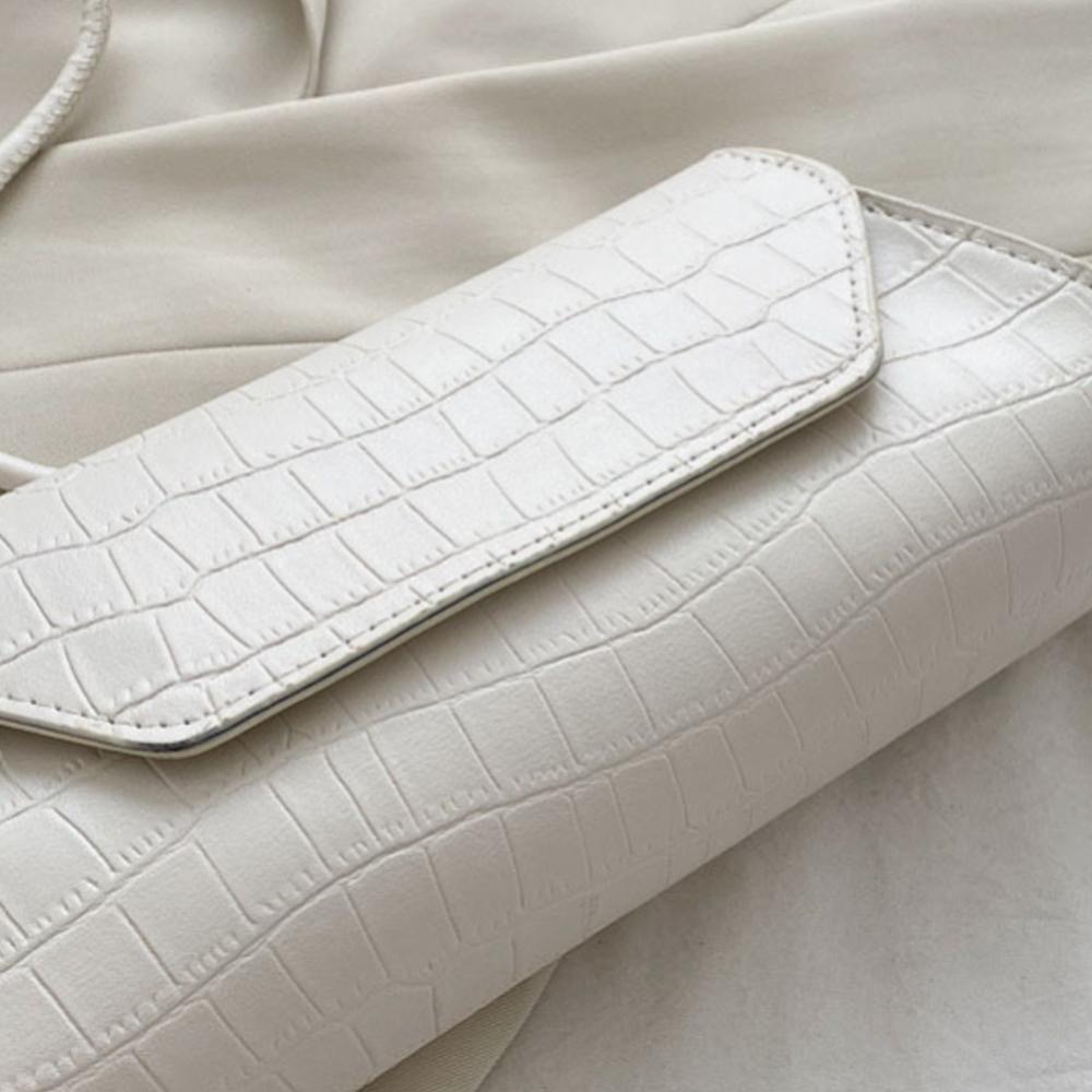 2021 Simple Design Underarm Purse Women Shoulder Stone Pattern Pu Leather Bags