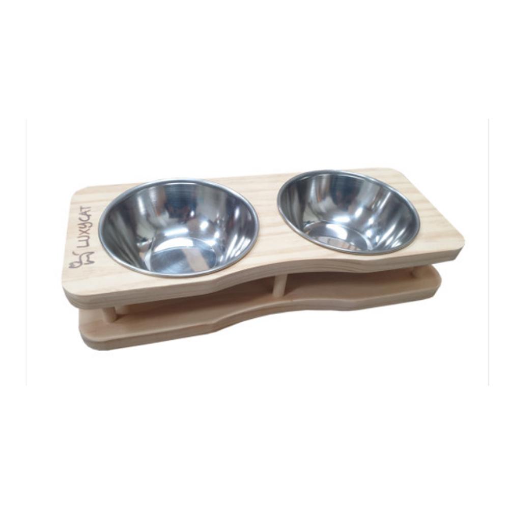 LUXYCAT Pet Wood dish