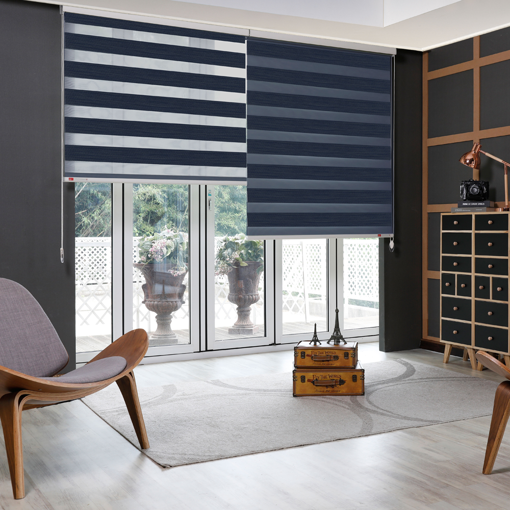 Blackout Textile for interior zebra Blinds - LUCY