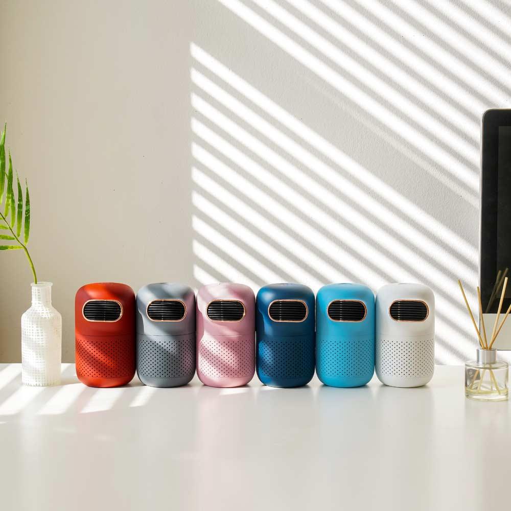 Cheongwoo C&T ROBA Mini Portable Air Purifier + Cup Holder / Color : Fresh Navy