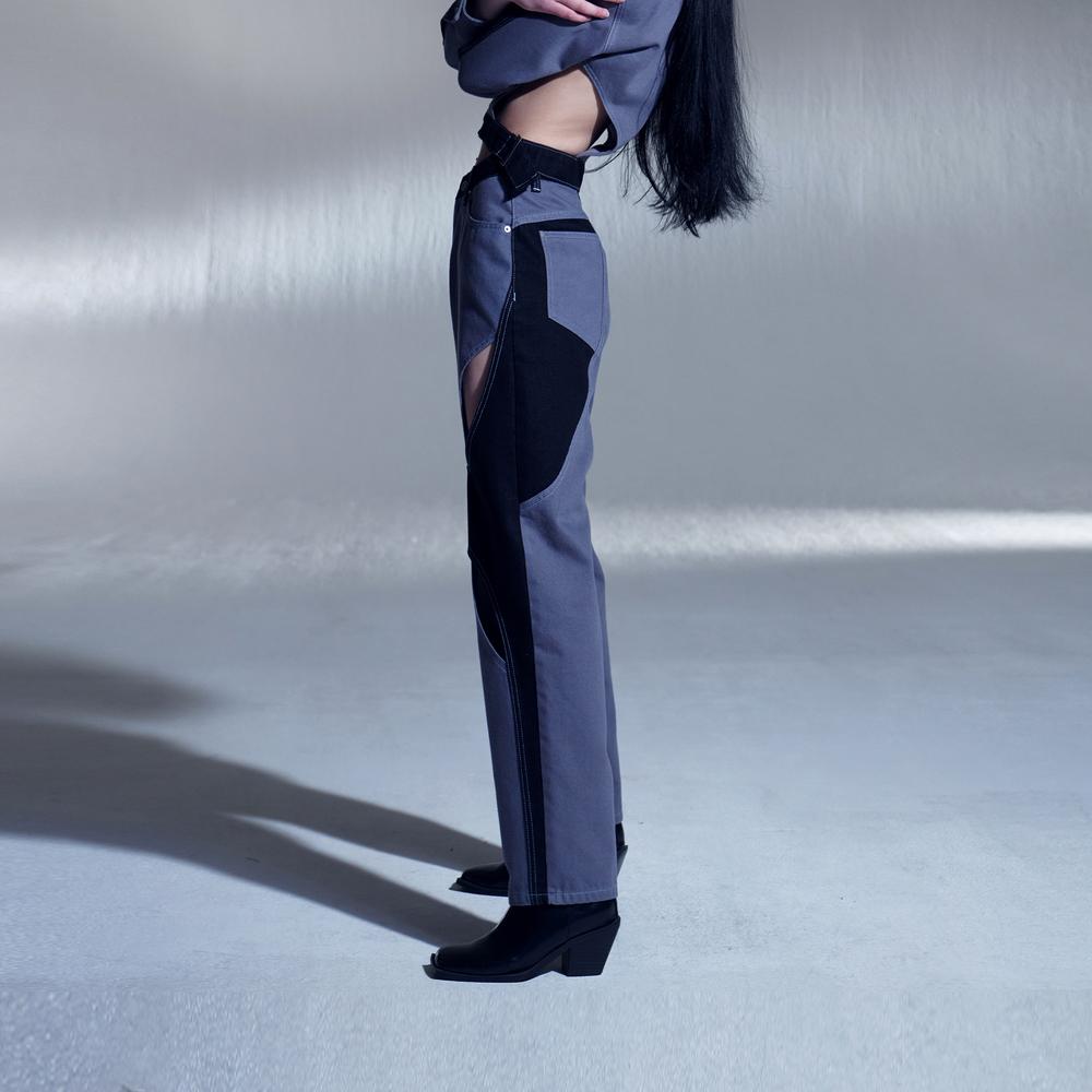 Cut-out Coloring Jeans