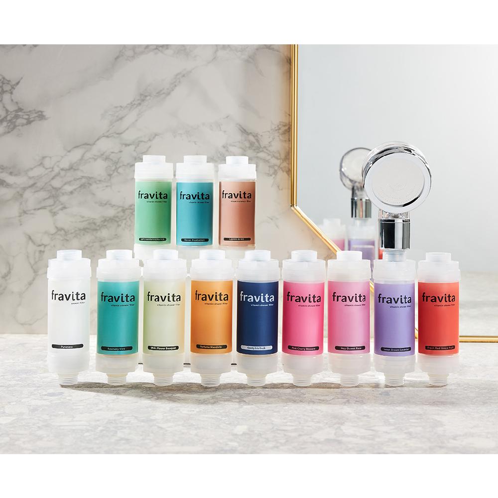 Fravita Vitamin Aroma Shower Filter #Genty Iris Musk