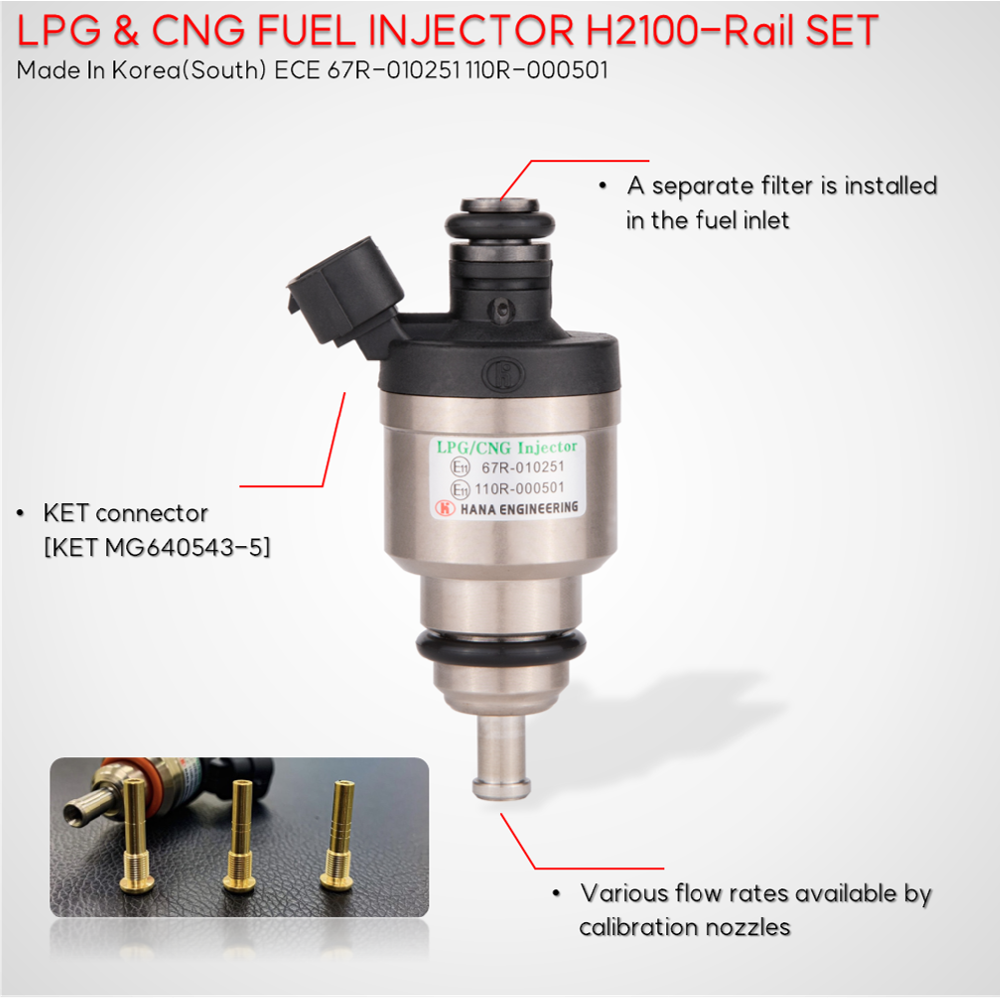 LPG CNG injector for Heavy Trucks (H2100)