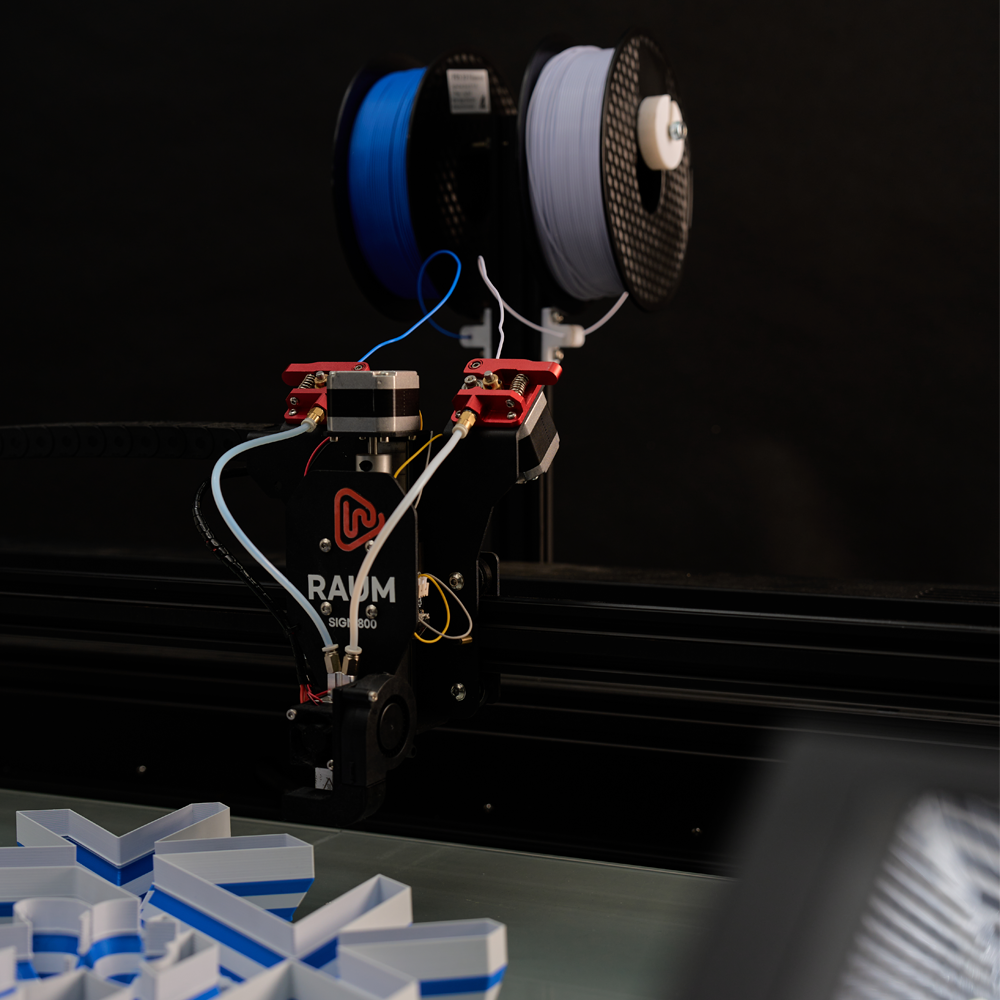 RAUM 800 SIGN , 3D PRINTER