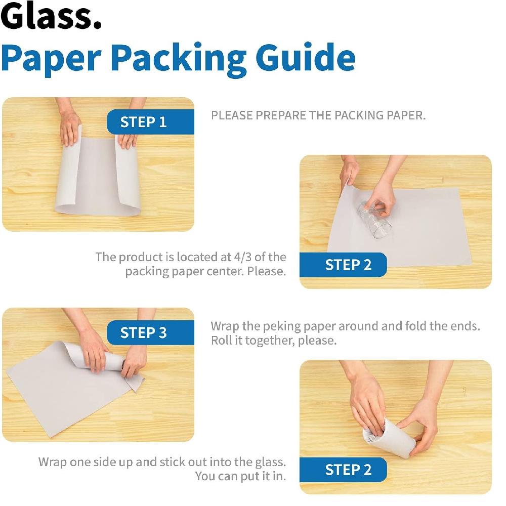 HANA PAPER 30.5" x 17" Large Size (250 sheets, 9.5lb) Packing Paper Sheets for Moving, A grade of Ne