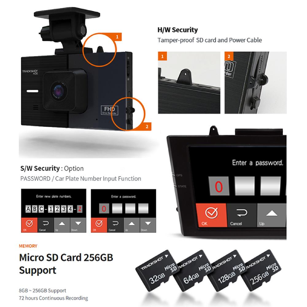 Dash Cam Security Drive Recorder (TRACKSHOT ACE)