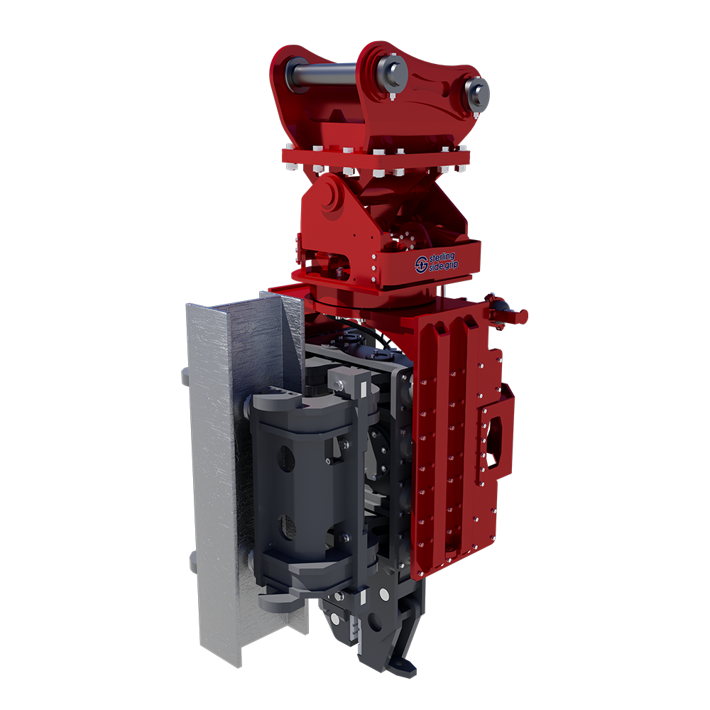 Sterling excavator mounted pile drivers