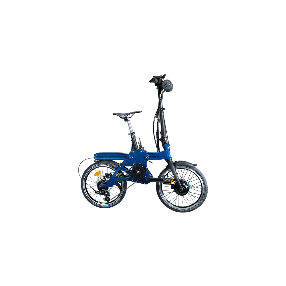 Sliding Folding Mini Velo Electric Bike, E-POP-CYCLE