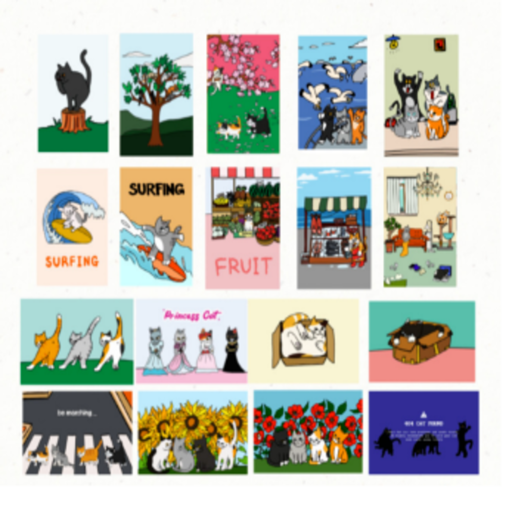 ㅁㅋㅁㅋ meow post card