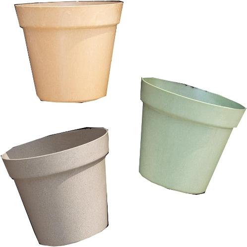 Freefactory Flower Plant Pot with Drainage Holes and Saucer Tray(Extra Large/Brown)