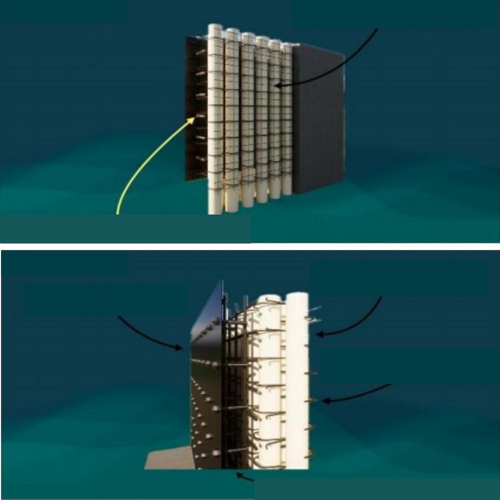 [SMART PC] Impact Pressure Shock Wave Dispersion Blocking Function Concrete Wall System