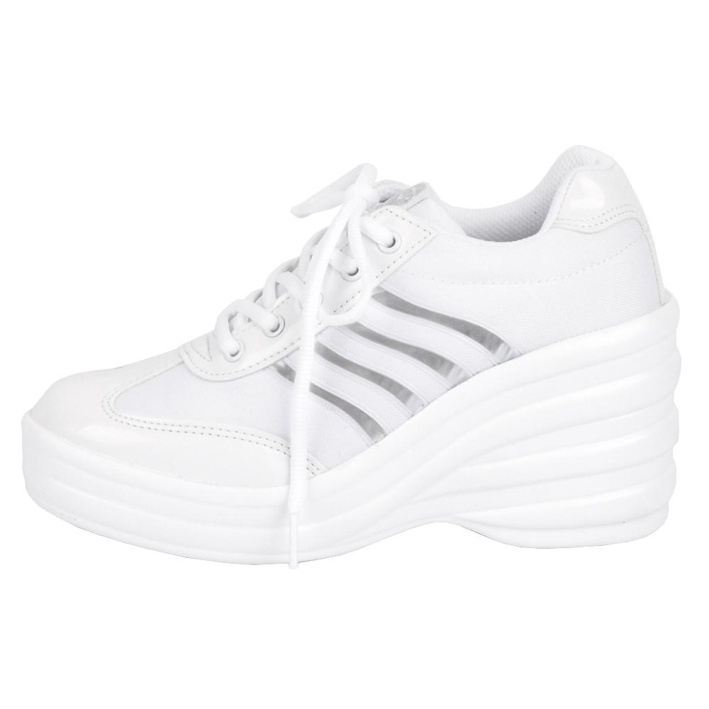 Sky Platform Sneakers , Worn by Korean Cheerleaders , K-fashion