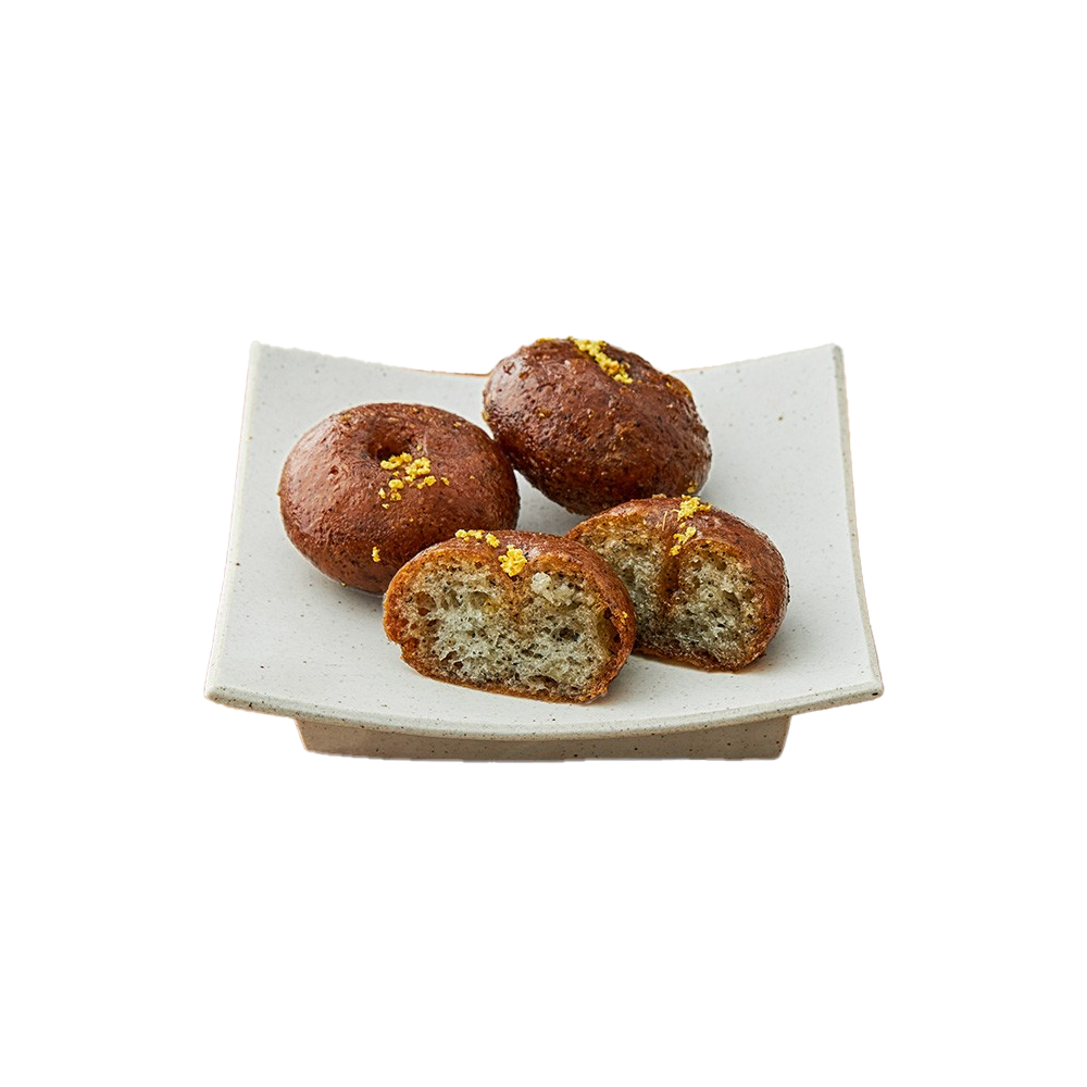 YEONLIHUIJAE Korea Traditional dessert Black Sesame & Yuzu Gaeseongjuak 4 Pieces